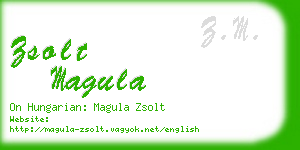 zsolt magula business card